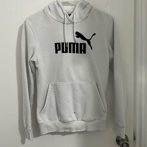 Essentials Women's Full-Length Logo Hoodie- white/black